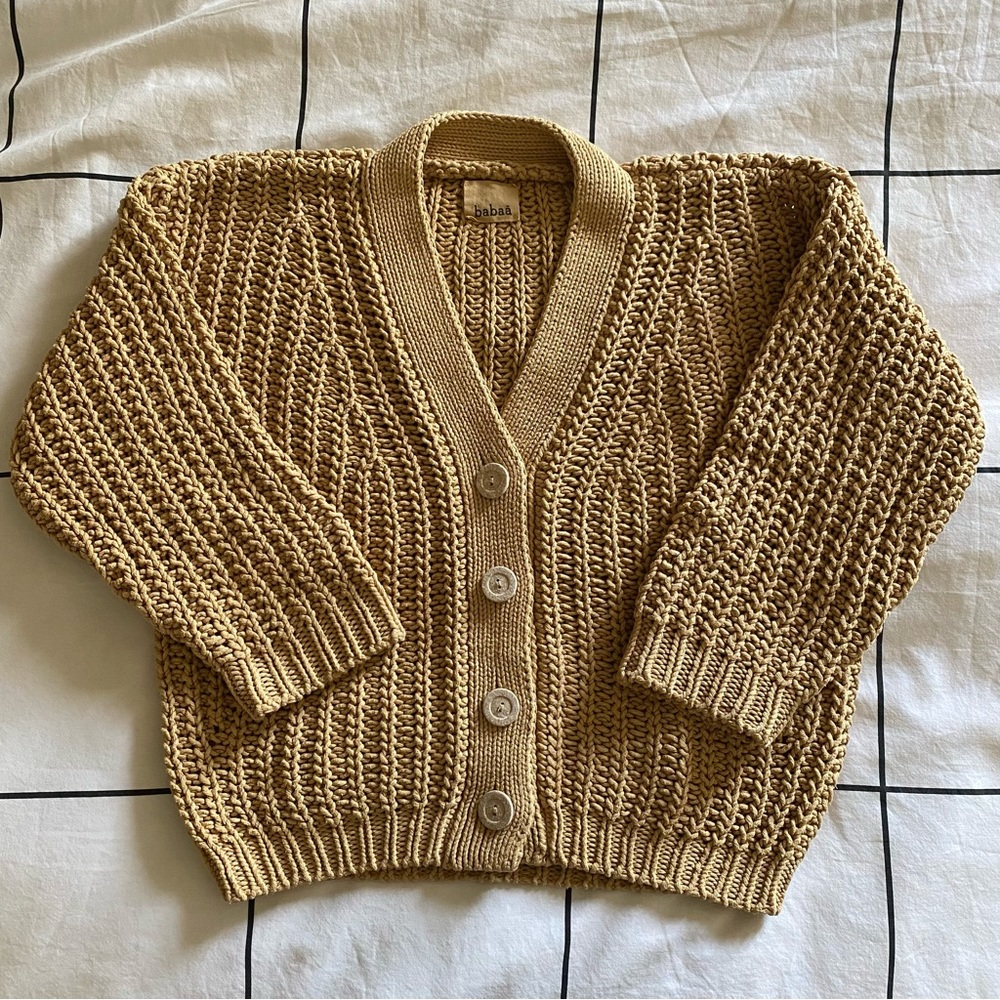 Babaa cardigan no18 Child’s Sweater Size 8. Could possibly fit xxs adult.